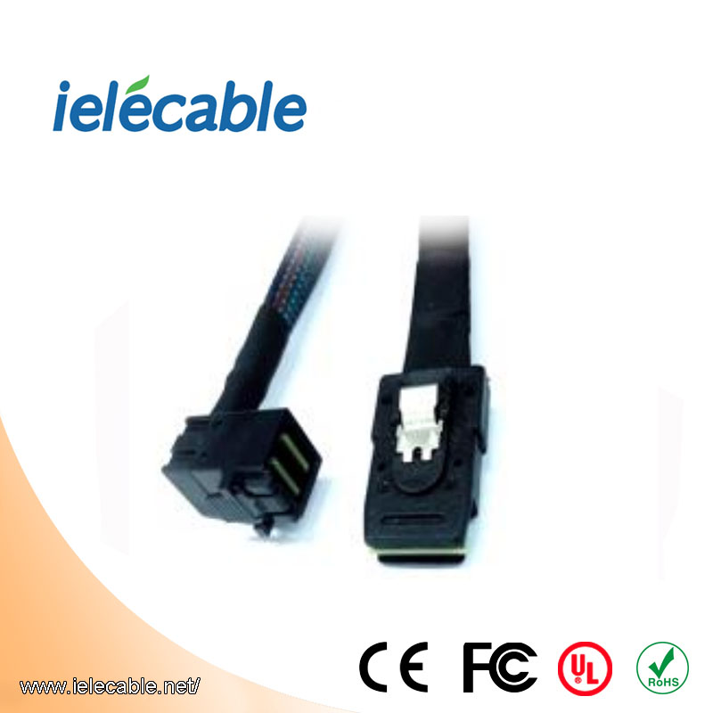 MINISAS (SFF8643)90° TO MINISAS 36PIN(SFF8087) Cable