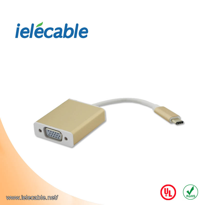 USB 3.1 type C转VGA 公对母转换器