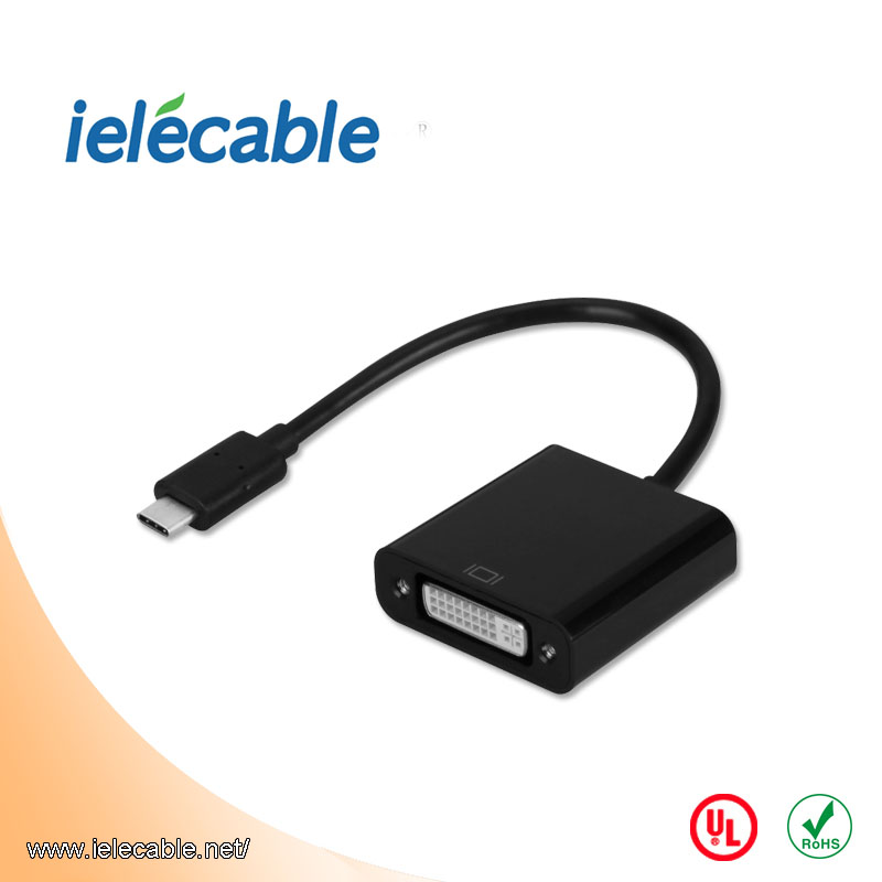 USB 3.1 type C to DVI male to female converter