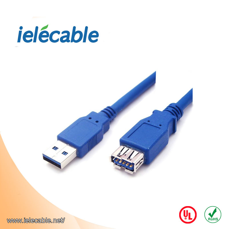 USB 3.0 A公对母数据连接线