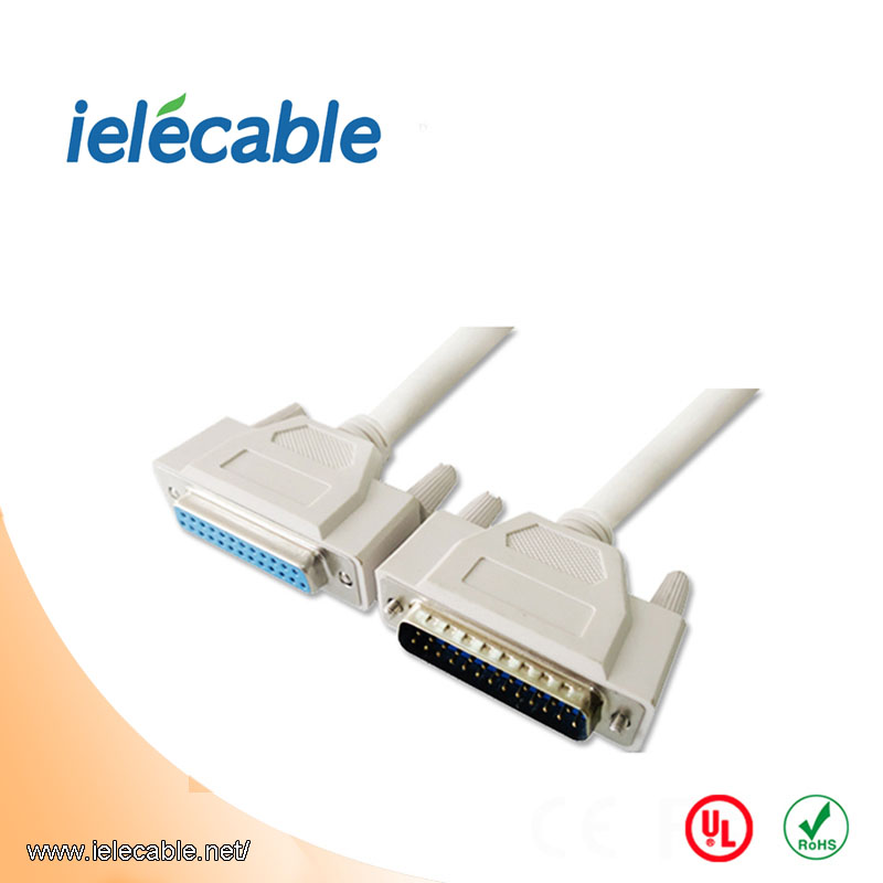 DB25 male to female cable