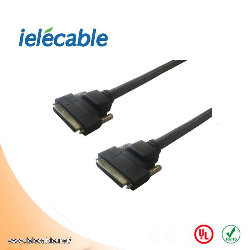 VHDCI 68Pin M/M cable with Screw, Molding Type
