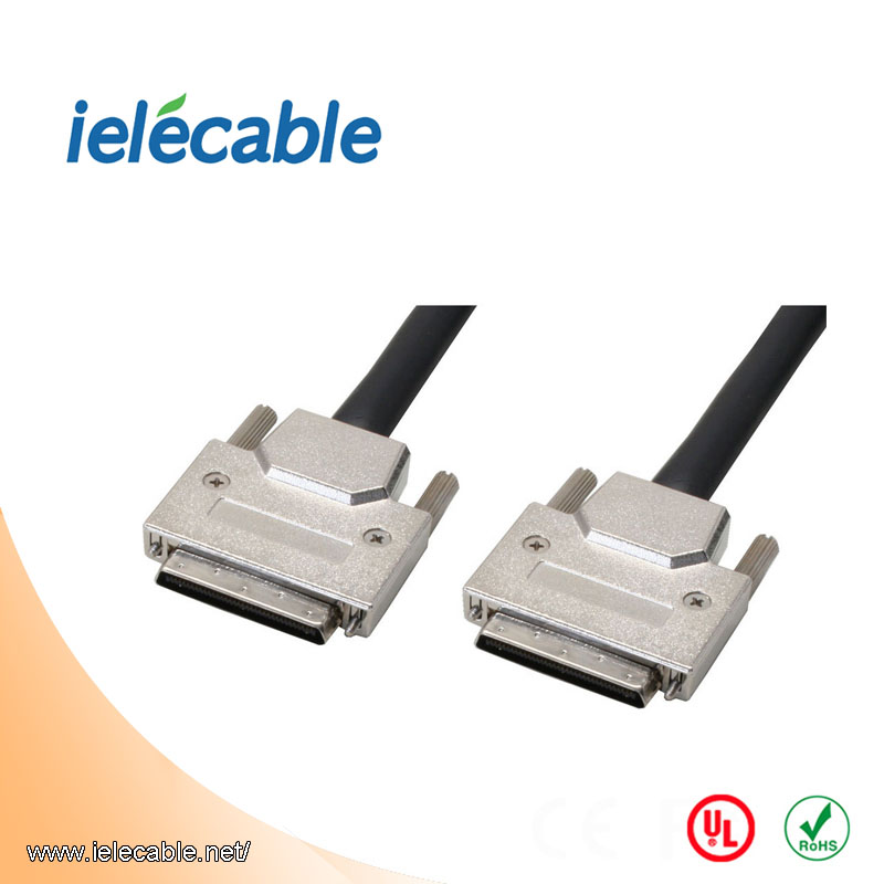 VHDCI 68Pin M/M cable with Screw, Assembly Type