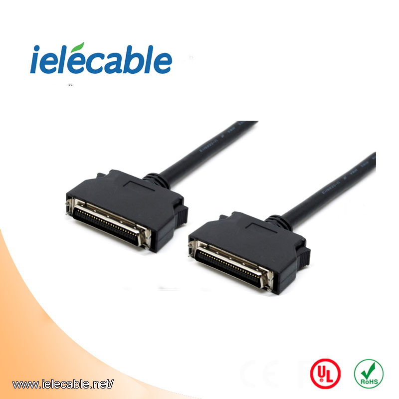 HP-CN 50 pin M/M cable with Clip, Molding type